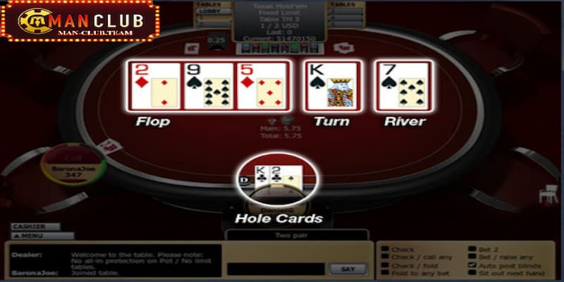 cách chơi bài poker Cách chơi bài Poker trong vòng đánh The Flop