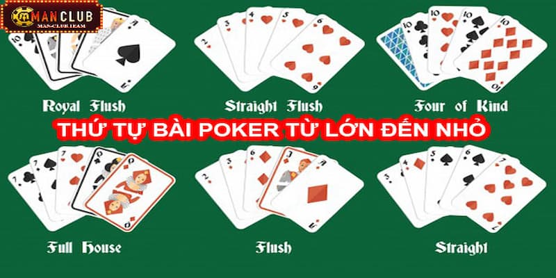 thứ tự bài poker là gì Tổng hợp những thông tin chính về dòng game Poker